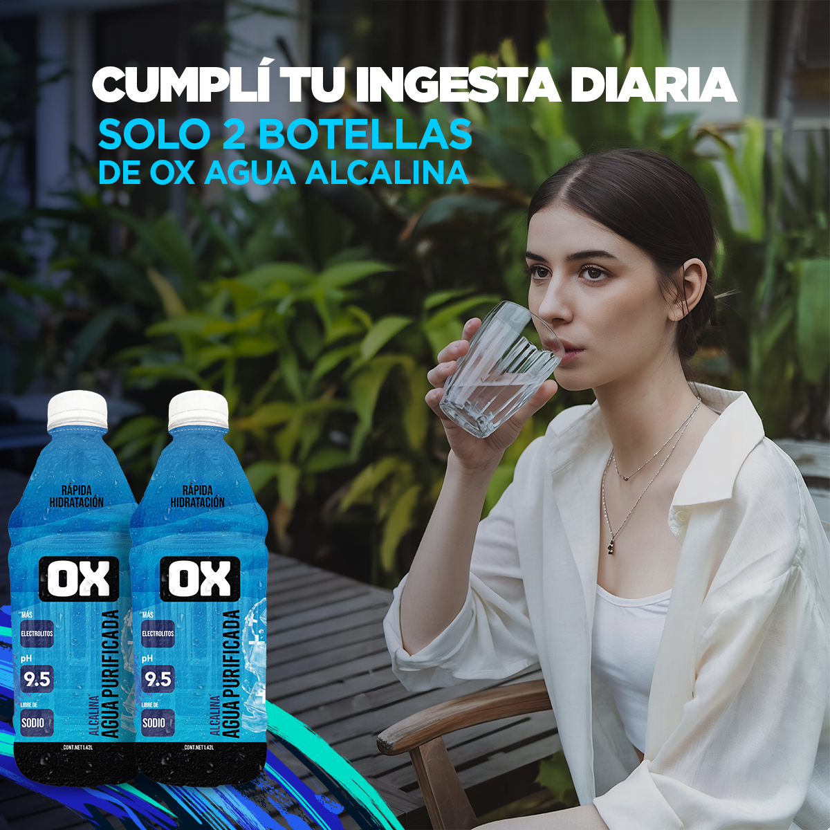 OX Agua Alcalina: Hidratación completa con solo 2 botellas