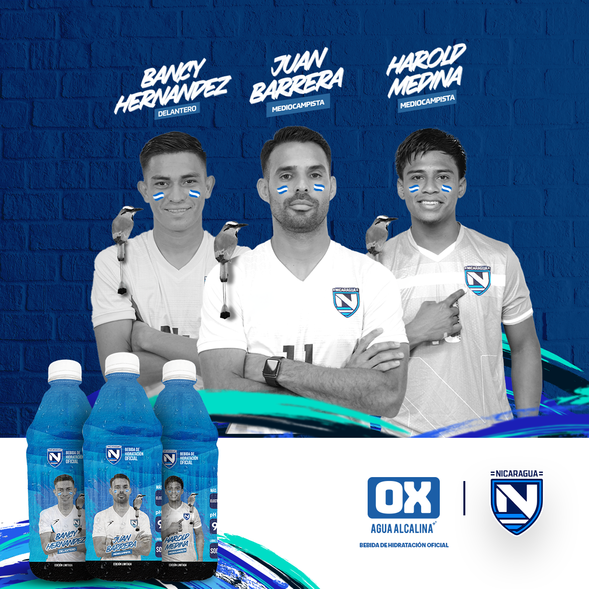 Conoce los Nuevos Empaques de OX Agua Alcalina con la Selección Nacional de Fútbol